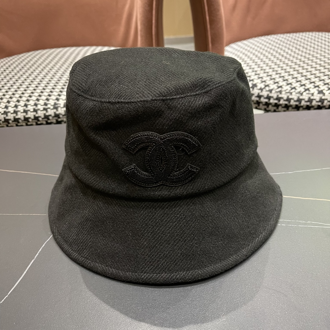  香奈儿 渔夫帽女防晒帽女款2024新款遮阳盆帽防紫外线早秋款