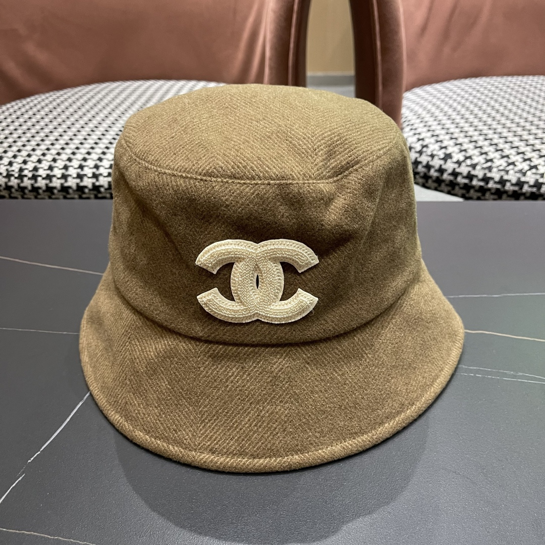  香奈儿 渔夫帽女防晒帽女款2024新款遮阳盆帽防紫外线早秋款