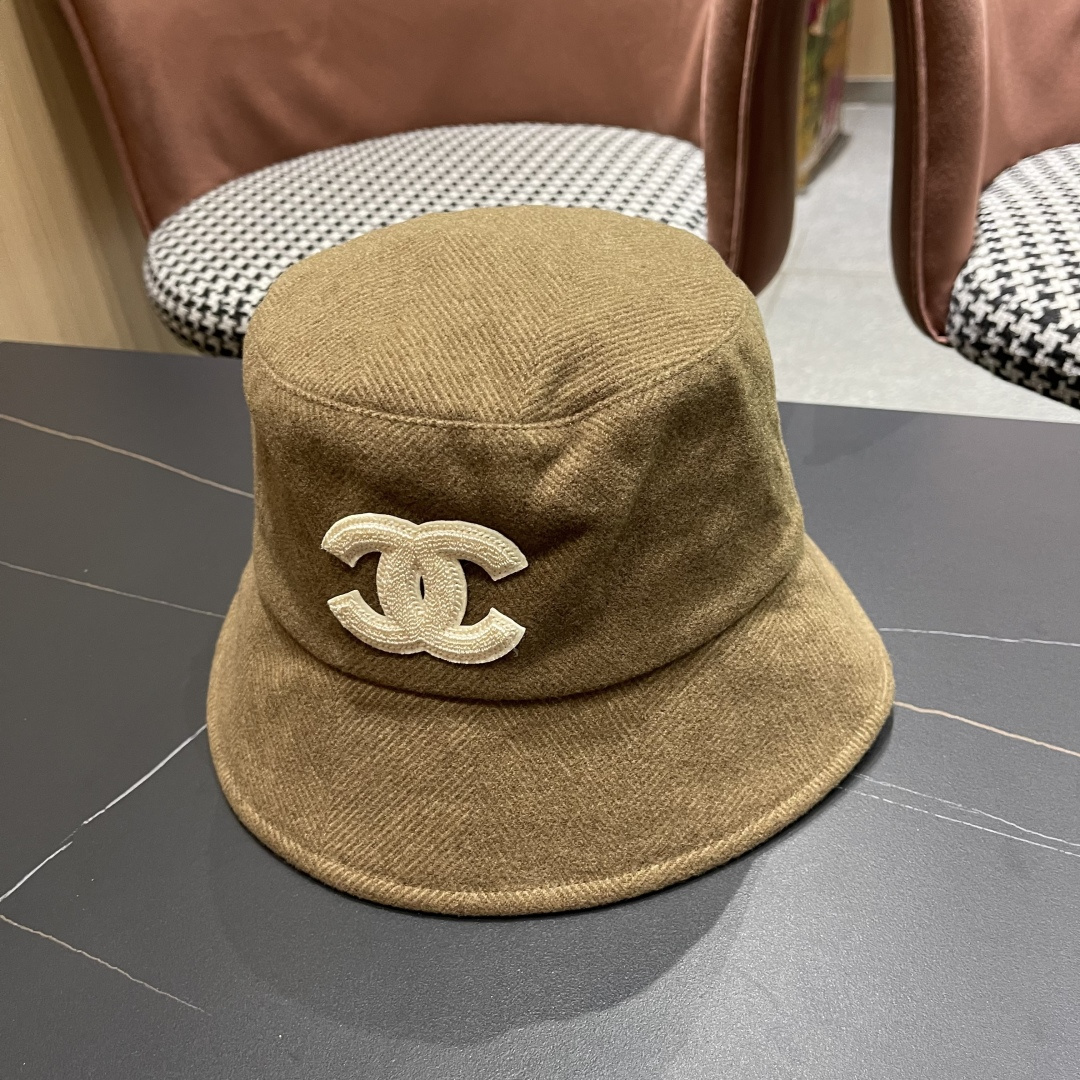  香奈儿 渔夫帽女防晒帽女款2024新款遮阳盆帽防紫外线早秋款
