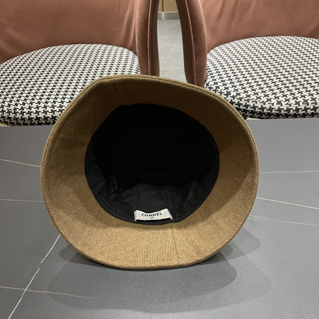  香奈儿 渔夫帽女防晒帽女款2024新款遮阳盆帽防紫外线早秋款