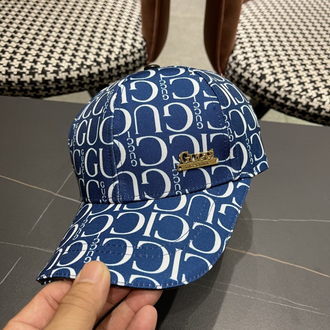  Gucci(古奇)新款原单棒球帽，11开模订制细节可媲美专柜，原版帆质量超赞！帅男靓女首选，时尚百搭。