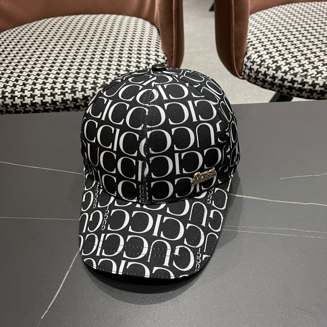  Gucci(古奇)新款原单棒球帽，11开模订制细节可媲美专柜，原版帆质量超赞！帅男靓女首选，时尚百搭。