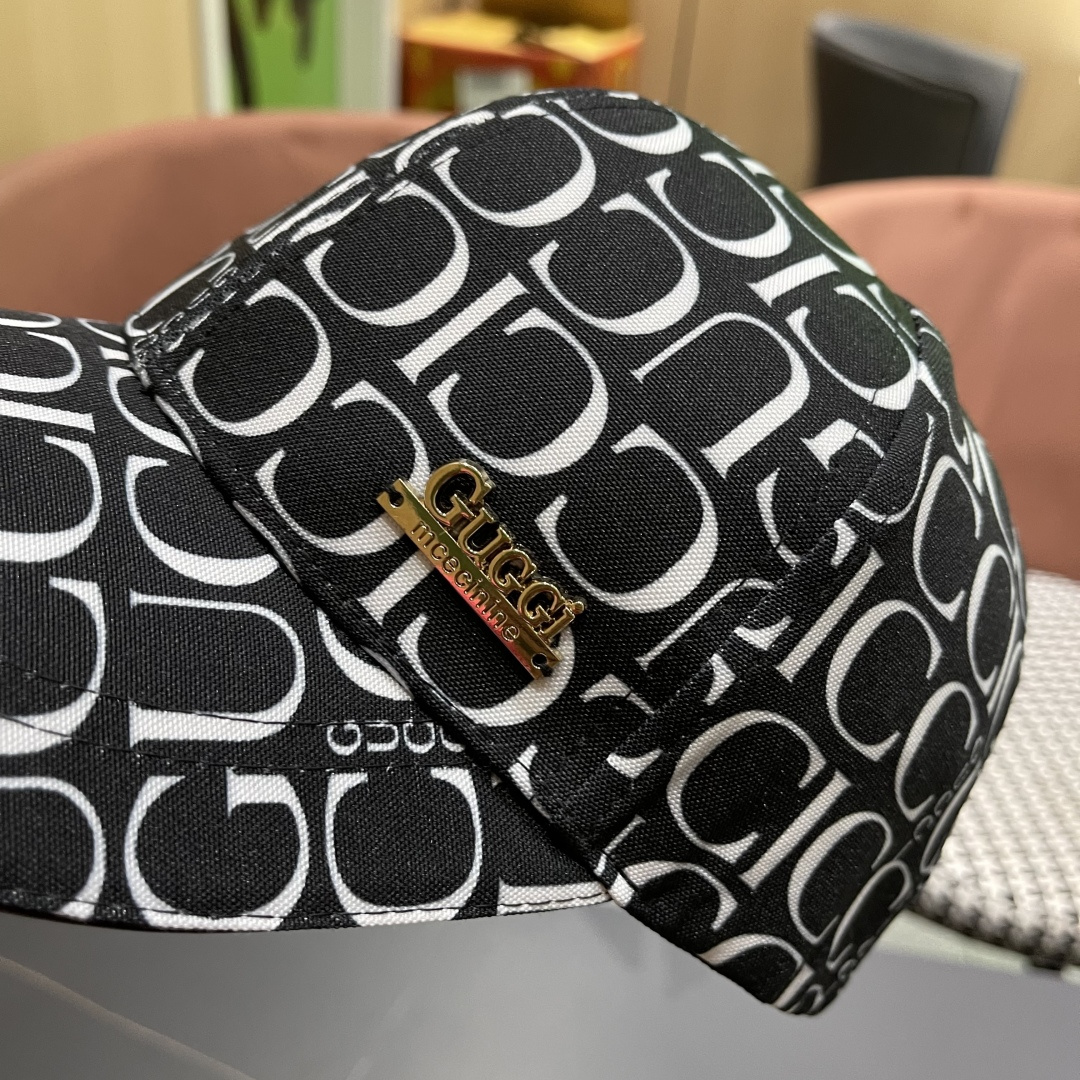  Gucci(古奇)新款原单棒球帽，11开模订制细节可媲美专柜，原版帆质量超赞！帅男靓女首选，时尚百搭。