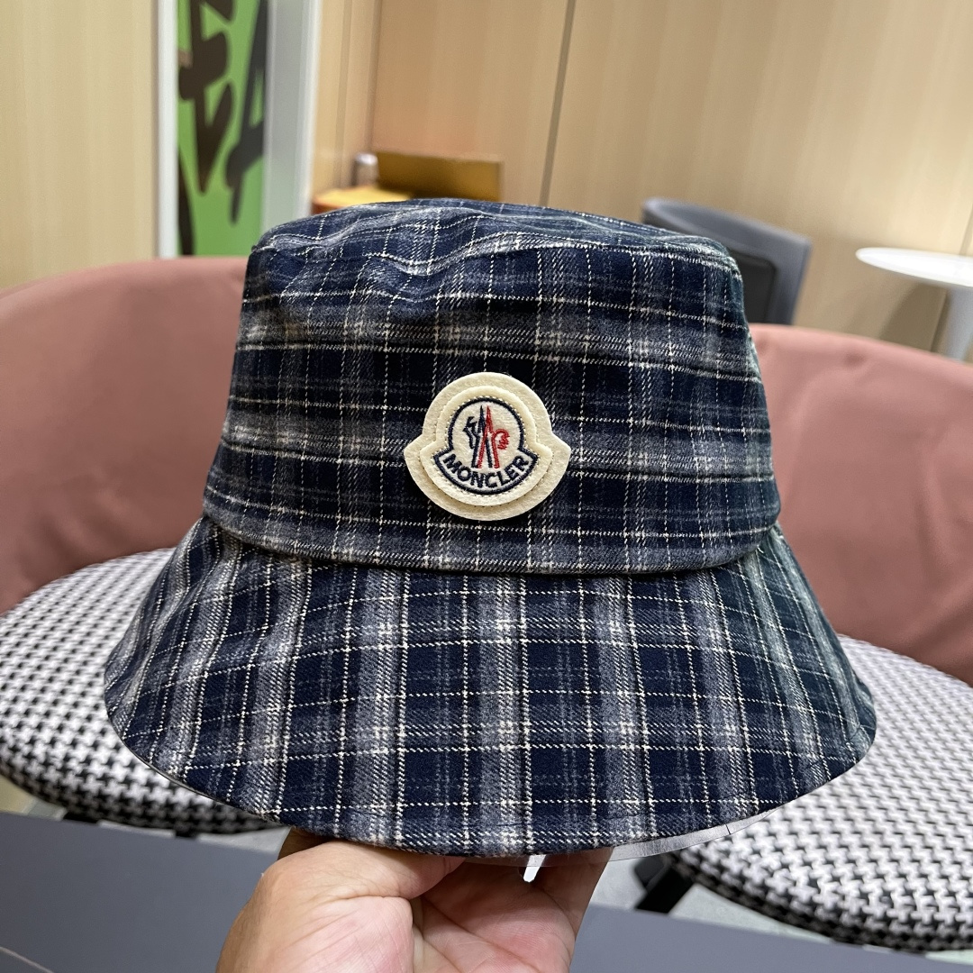  蒙口 日系复古格纹渔夫帽子女春秋季品脸小休闲百搭
文艺水桶帽盆帽潮流