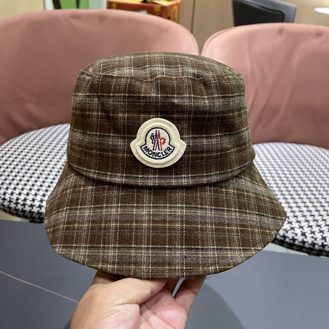  蒙口 日系复古格纹渔夫帽子女春秋季品脸小休闲百搭
文艺水桶帽盆帽潮流