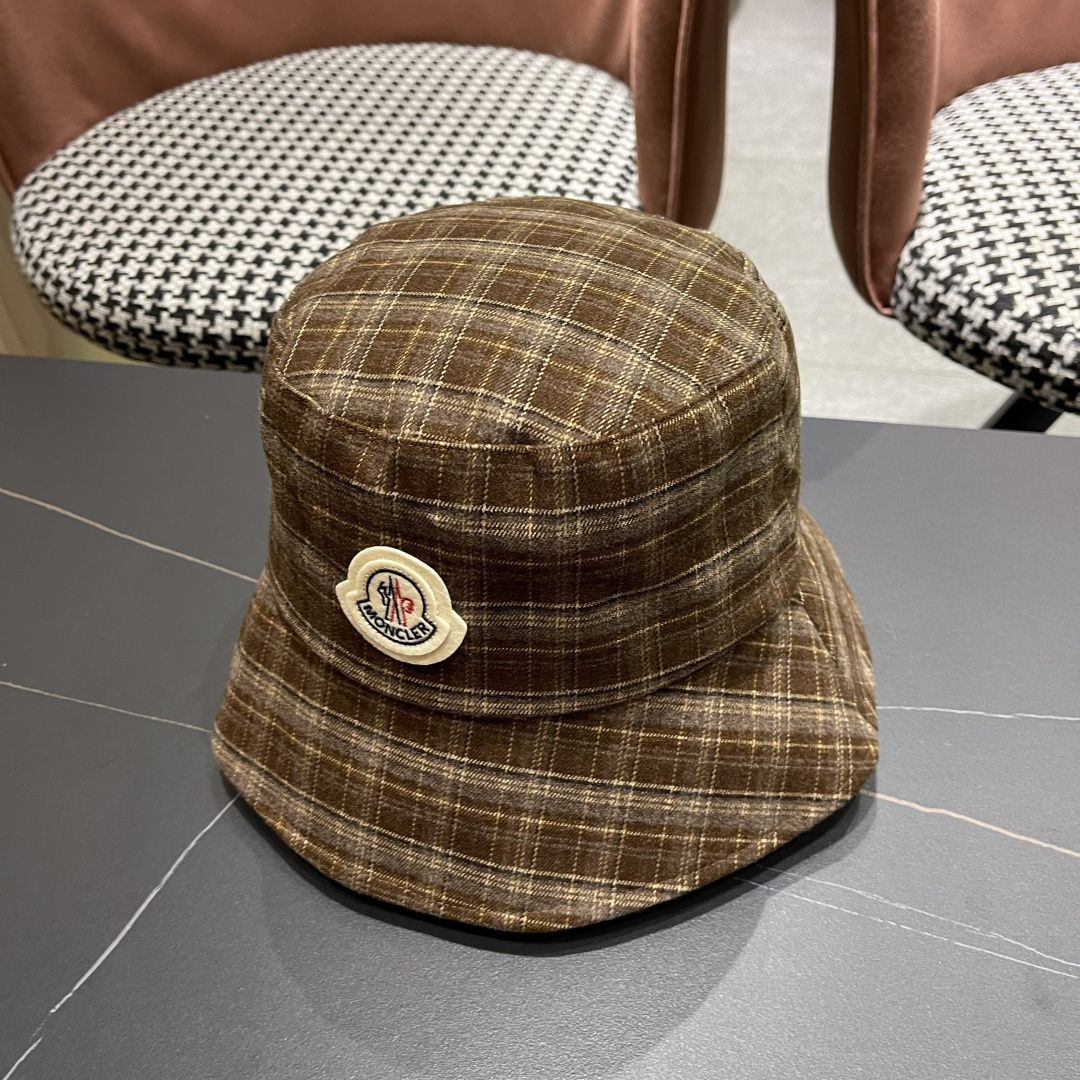  蒙口 日系复古格纹渔夫帽子女春秋季品脸小休闲百搭
文艺水桶帽盆帽潮流