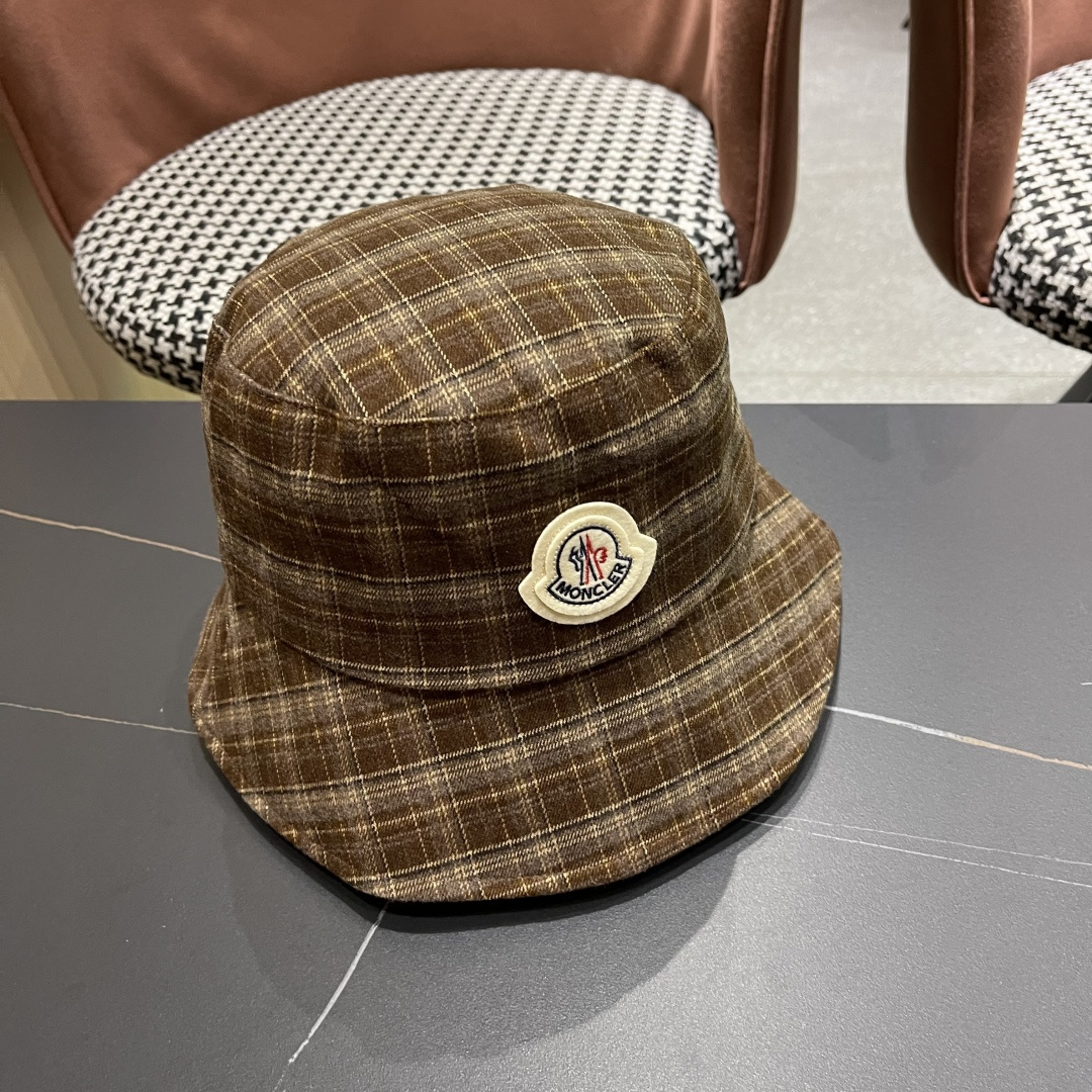  蒙口 日系复古格纹渔夫帽子女春秋季品脸小休闲百搭
文艺水桶帽盆帽潮流