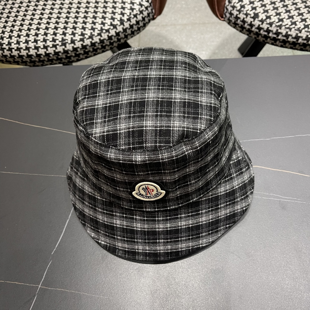  蒙口 日系复古格纹渔夫帽子女春秋季品脸小休闲百搭
文艺水桶帽盆帽潮流