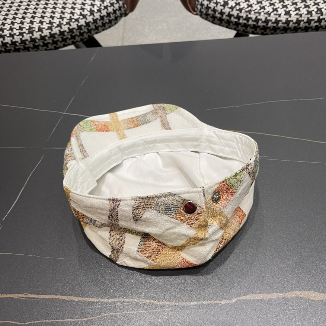  巴黎世家 春夏季男女帽子薄款透气复古英伦格纹潮流前进
帽时尚洋气休闲帽