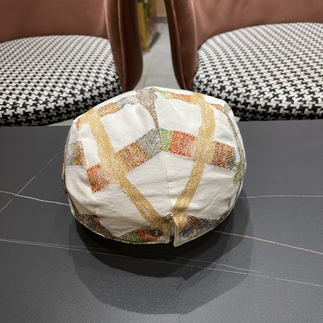  巴黎世家 春夏季男女帽子薄款透气复古英伦格纹潮流前进
帽时尚洋气休闲帽