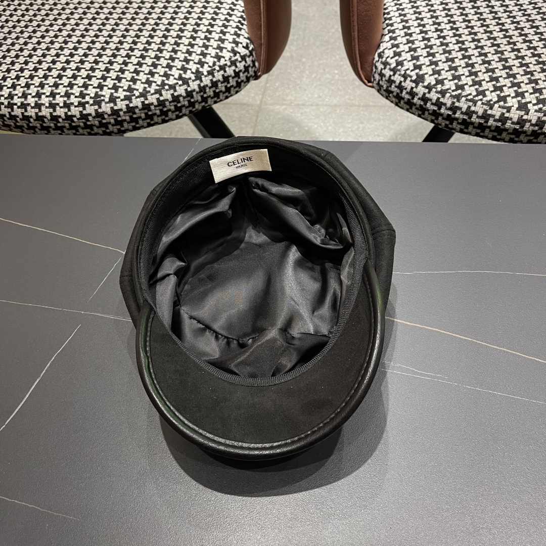  赛琳 2025春秋新款毛呢八角帽子女韩版时尚鸭
舌贝雷帽显脸小文艺画家帽甜美