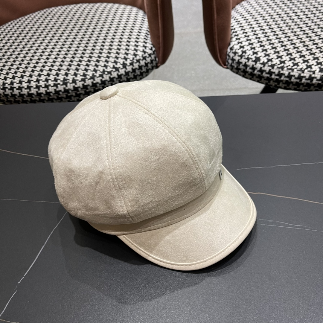  赛琳 2025春秋新款毛呢八角帽子女韩版时尚鸭
舌贝雷帽显脸小文艺画家帽甜美