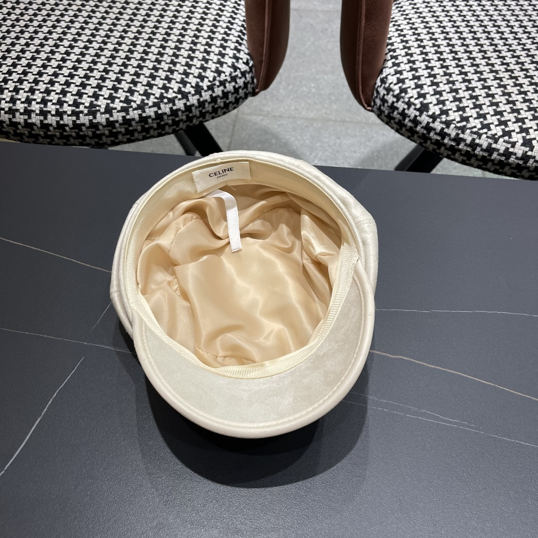  赛琳 2025春秋新款毛呢八角帽子女韩版时尚鸭
舌贝雷帽显脸小文艺画家帽甜美