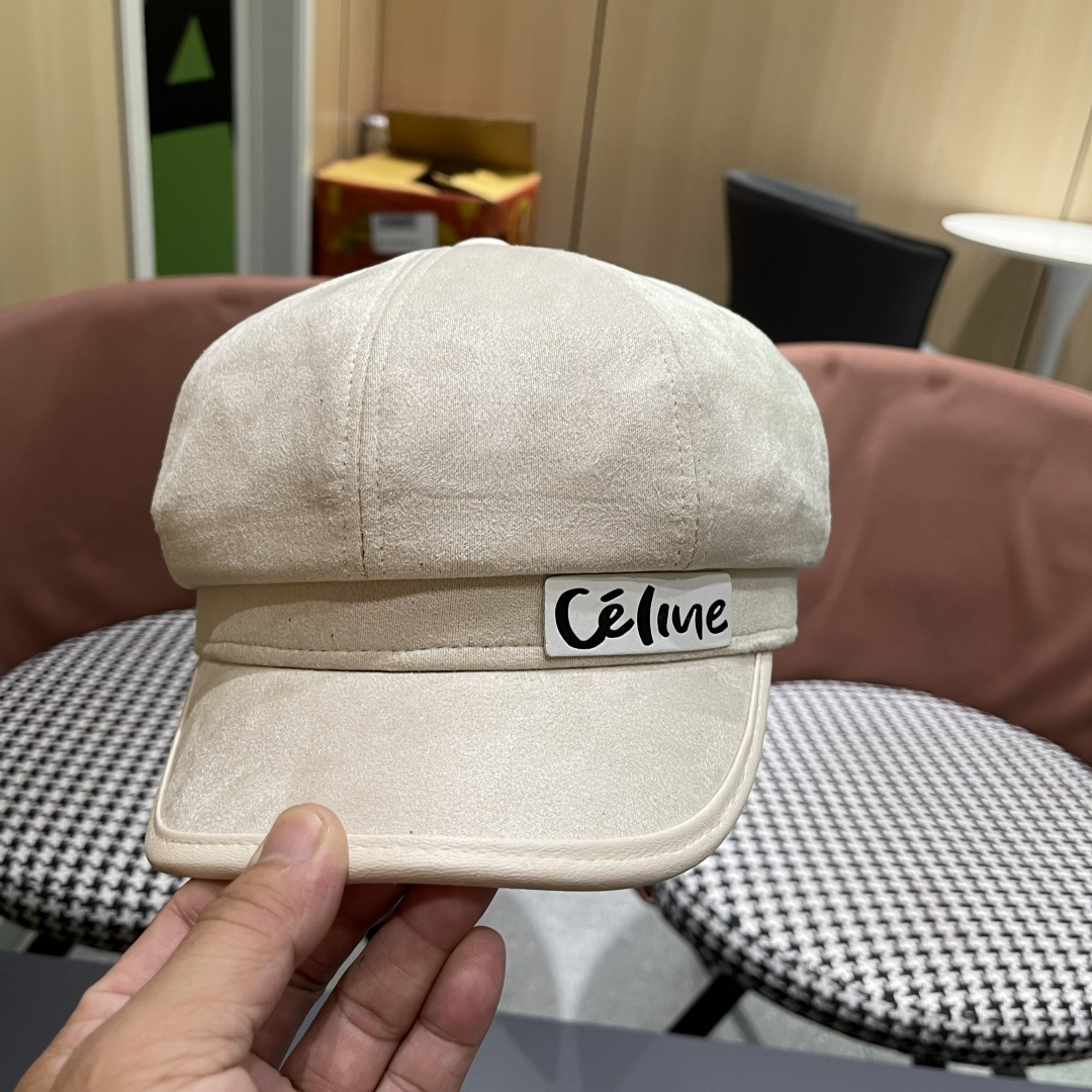  赛琳 2025春秋新款毛呢八角帽子女韩版时尚鸭
舌贝雷帽显脸小文艺画家帽甜美