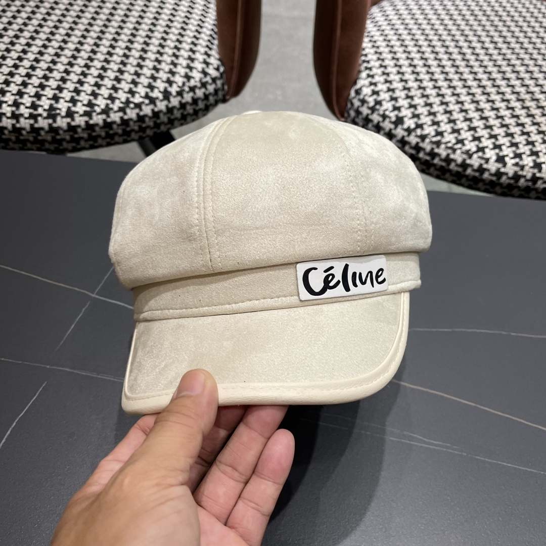  赛琳 2025春秋新款毛呢八角帽子女韩版时尚鸭
舌贝雷帽显脸小文艺画家帽甜美