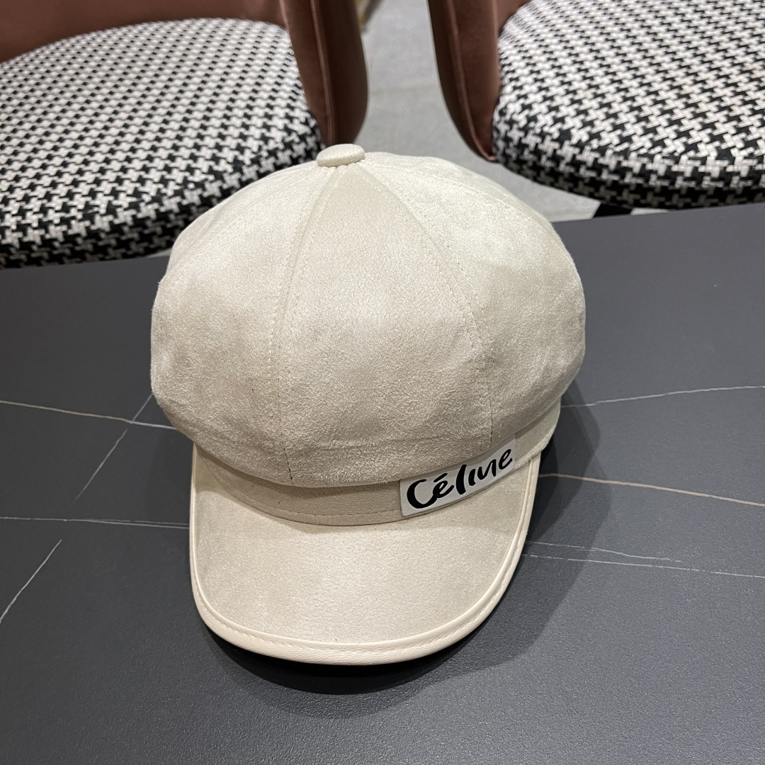  赛琳 2025春秋新款毛呢八角帽子女韩版时尚鸭
舌贝雷帽显脸小文艺画家帽甜美