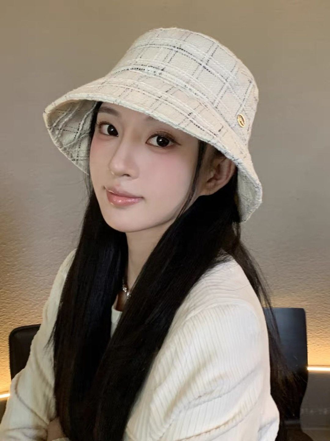  Lv路易威登 2025年新款小标格纹渔夫帽子女春秋时尚遮阳
盆帽可折叠气质显脸小