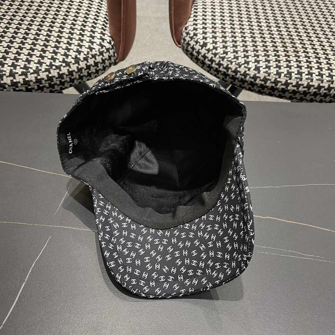  香奈儿 网红帽子高品质新款帽子女士休闲百搭棒球帽软顶显脸小遮阳鸭舌帽