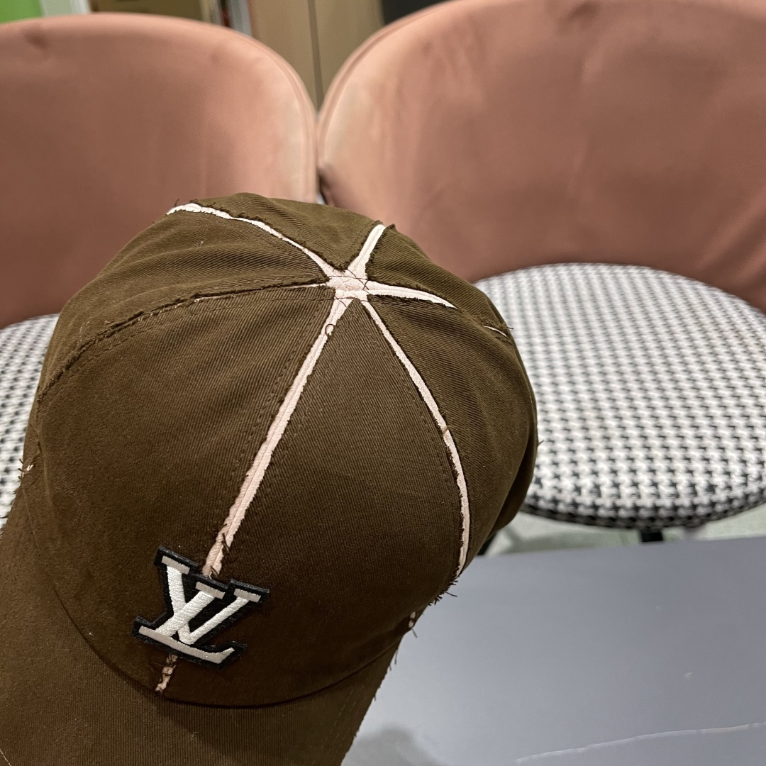  Lv路易威登 2025新款女款帽子女鸭舌帽韩版硬顶棒球帽男宽帽檐遮阳防晒显脸小