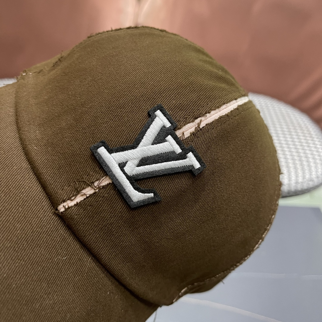  Lv路易威登 2025新款女款帽子女鸭舌帽韩版硬顶棒球帽男宽帽檐遮阳防晒显脸小