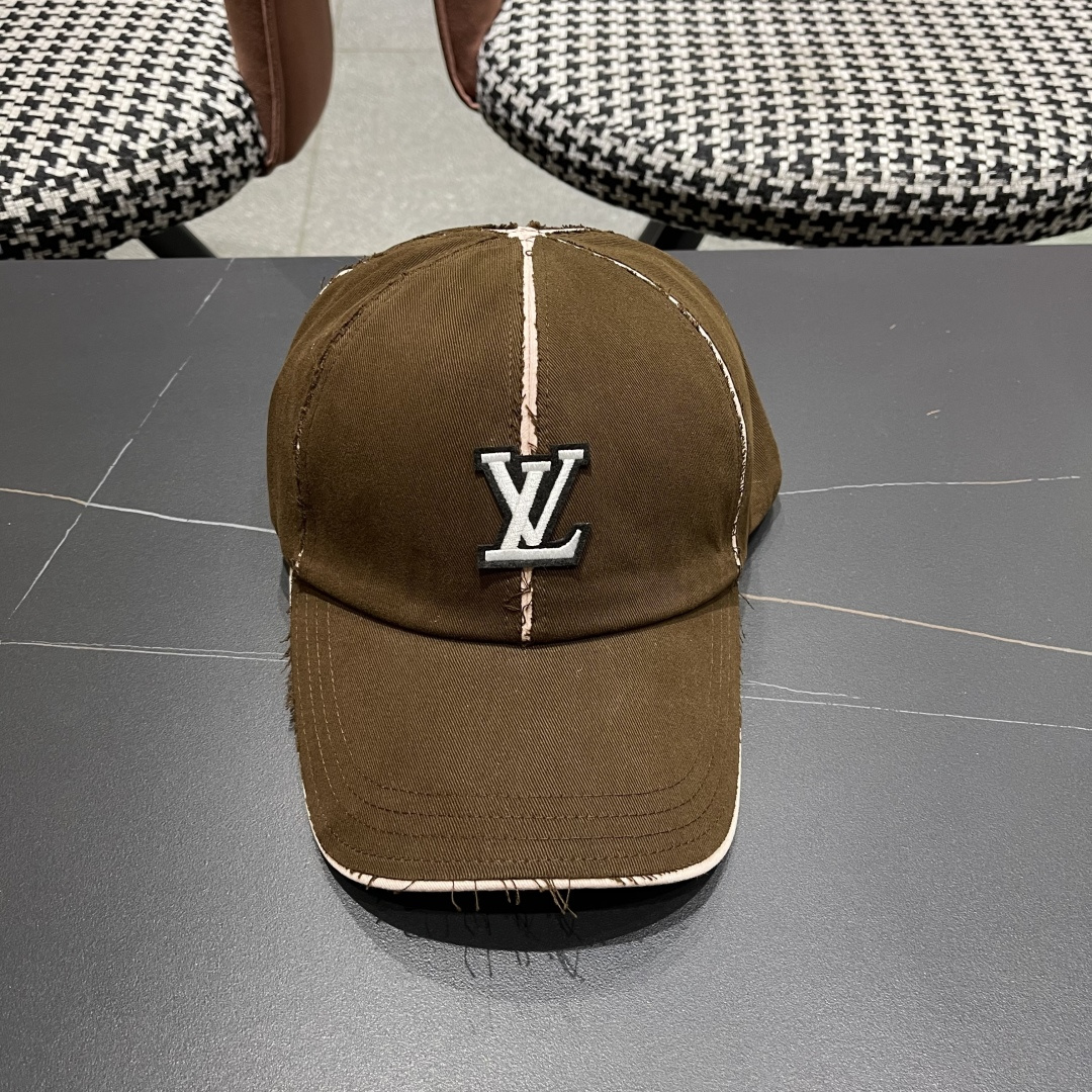  Lv路易威登 2025新款女款帽子女鸭舌帽韩版硬顶棒球帽男宽帽檐遮阳防晒显脸小