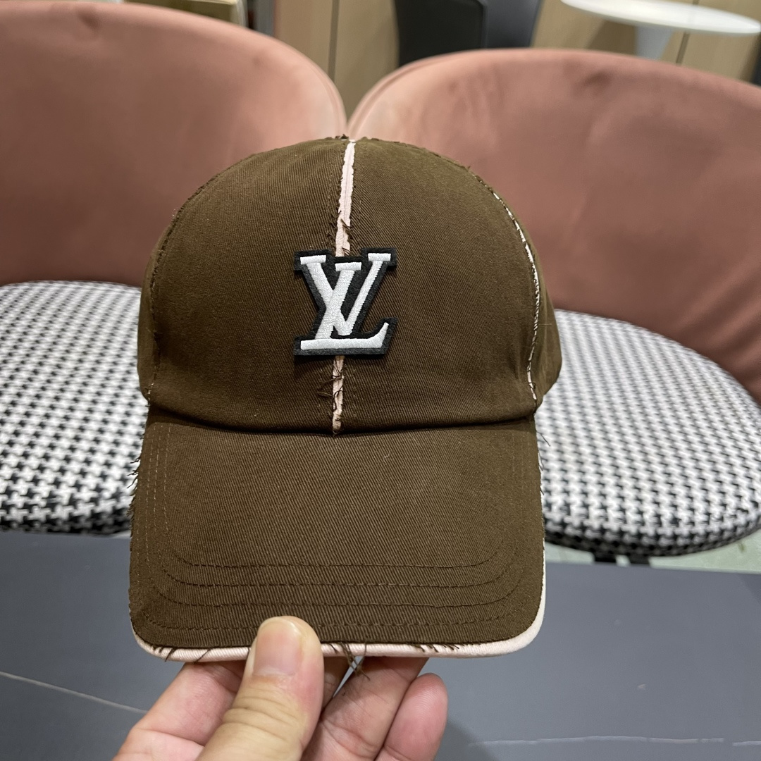  Lv路易威登 2025新款女款帽子女鸭舌帽韩版硬顶棒球帽男宽帽檐遮阳防晒显脸小