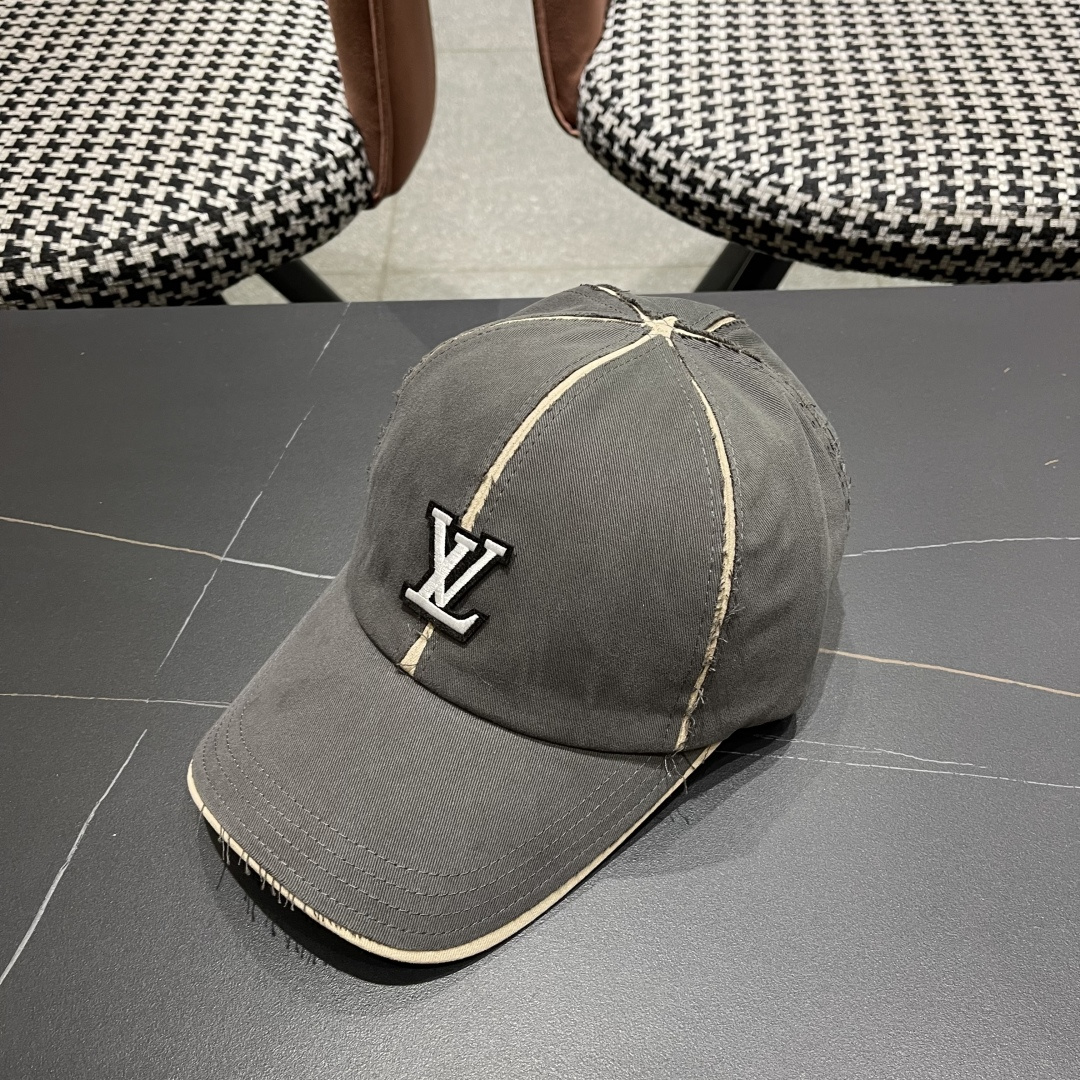  Lv路易威登 2025新款女款帽子女鸭舌帽韩版硬顶棒球帽男宽帽檐遮阳防晒显脸小