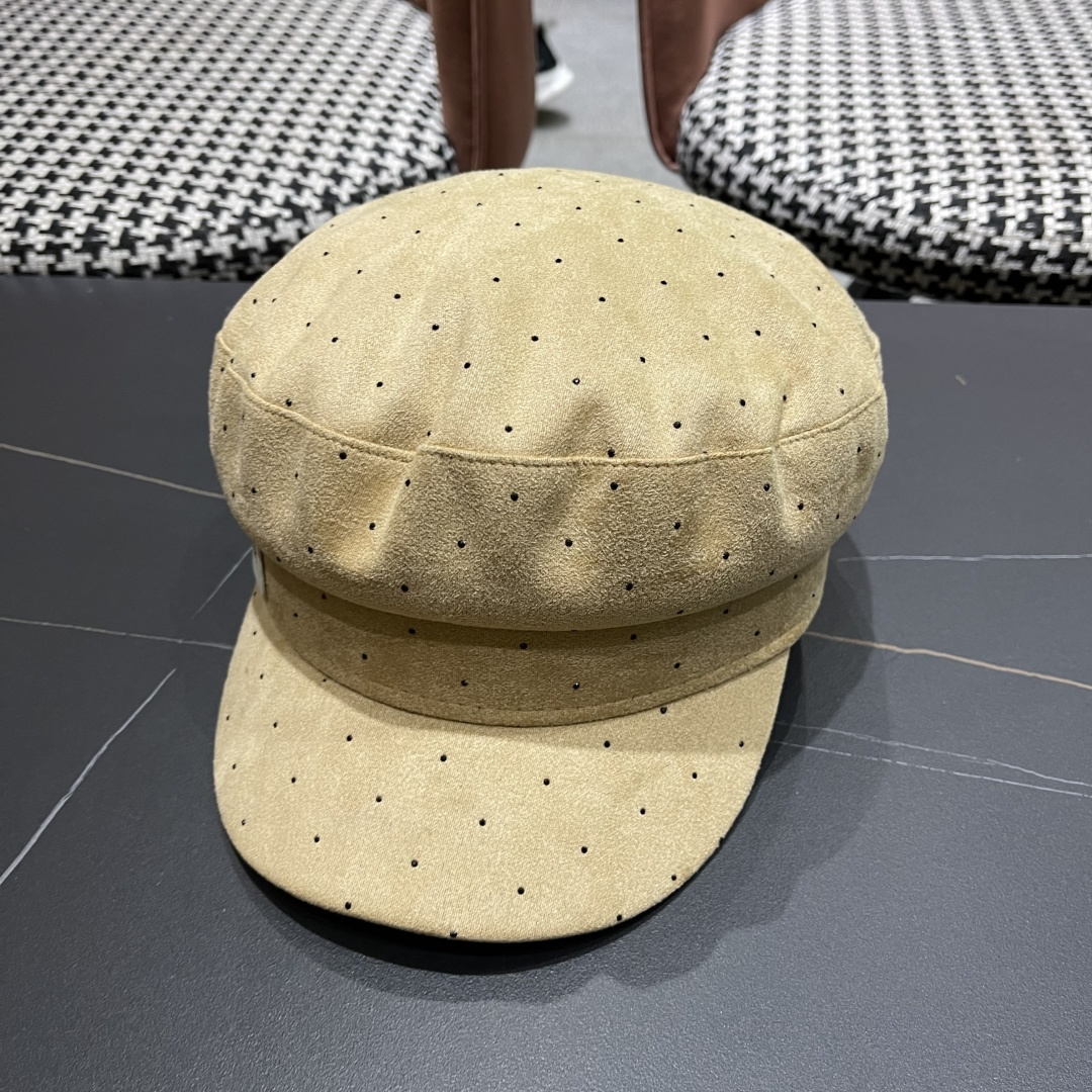  巴黎世家 贝雷八角帽女款洋气时尚鸭舌帽新款平顶帽
日系复古水钻画家报童帽