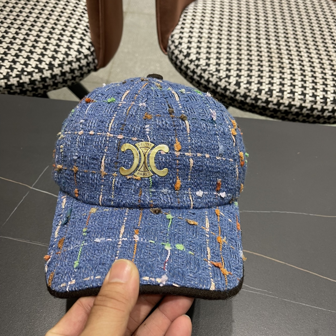  赛琳 早秋新款简约网格纹棒球帽女网眼透气遮阳帽时尚百搭鸭舌帽潮男