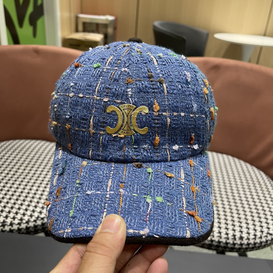  赛琳 早秋新款简约网格纹棒球帽女网眼透气遮阳帽时尚百搭鸭舌帽潮男