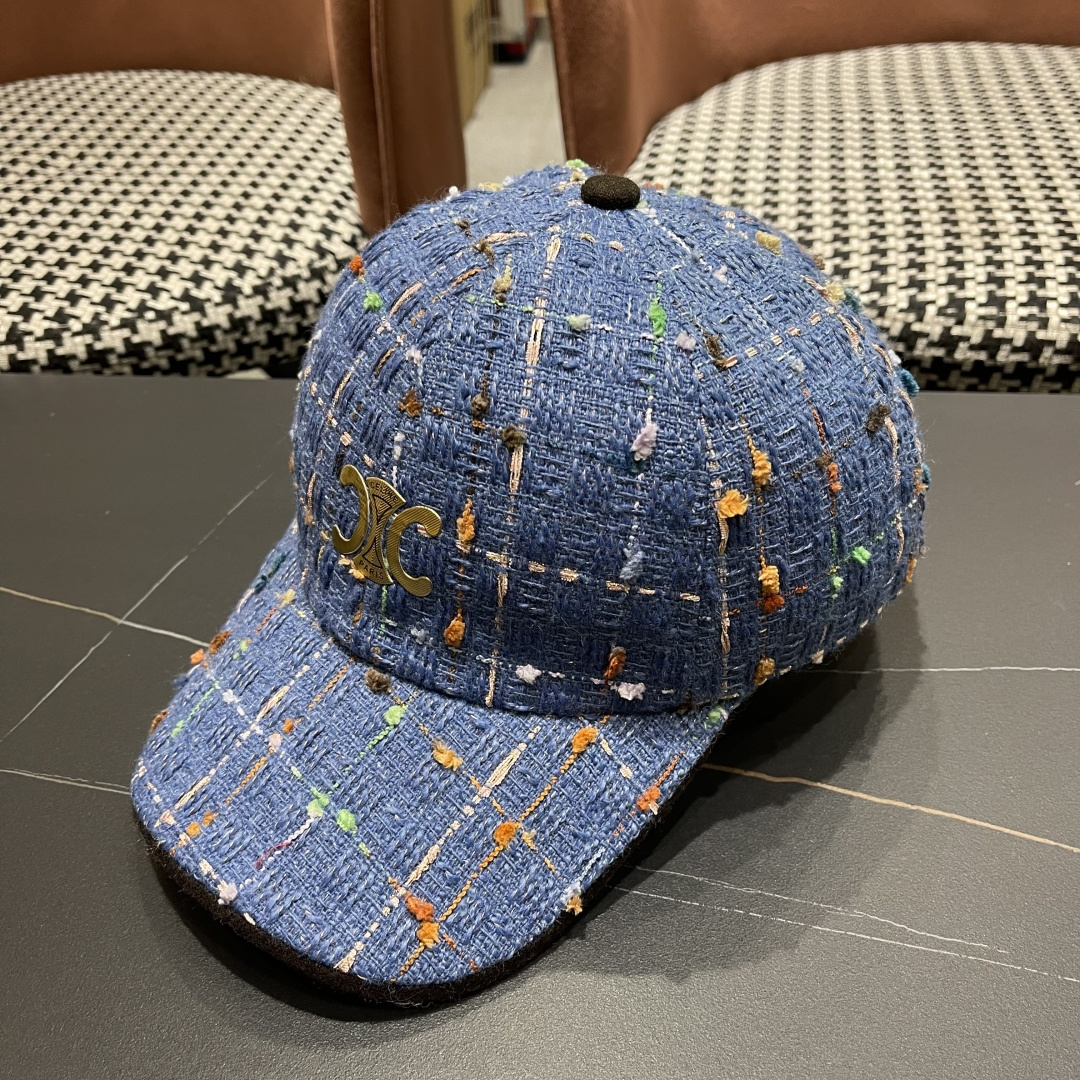  赛琳 早秋新款简约网格纹棒球帽女网眼透气遮阳帽时尚百搭鸭舌帽潮男