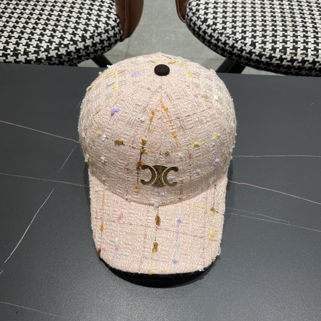  赛琳 早秋新款简约网格纹棒球帽女网眼透气遮阳帽时尚百搭鸭舌帽潮男