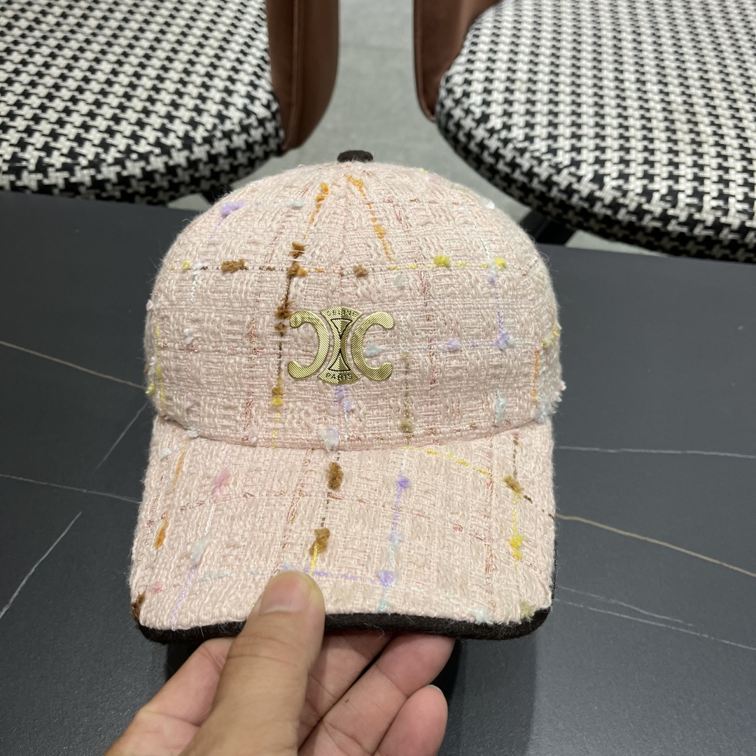  赛琳 早秋新款简约网格纹棒球帽女网眼透气遮阳帽时尚百搭鸭舌帽潮男