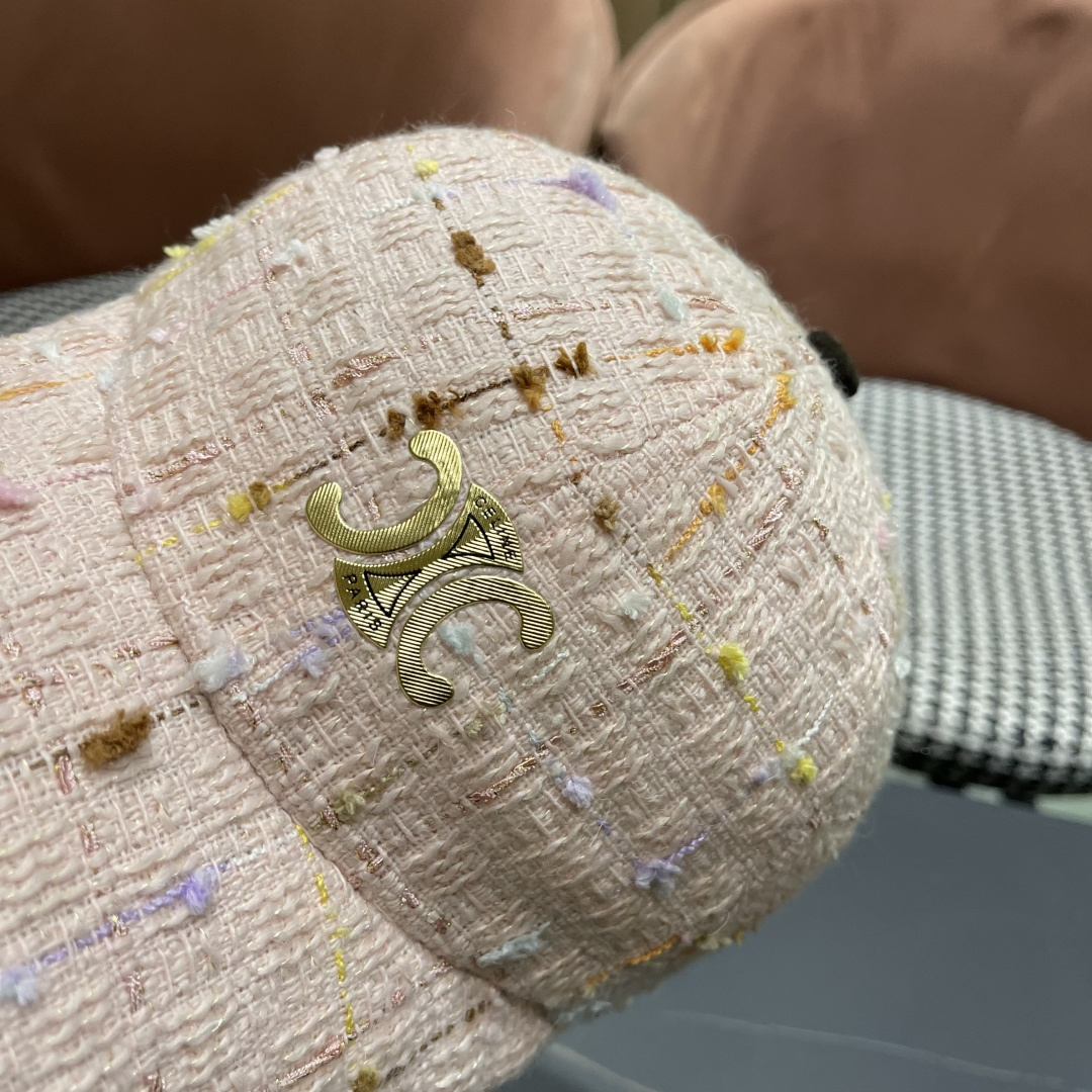  赛琳 早秋新款简约网格纹棒球帽女网眼透气遮阳帽时尚百搭鸭舌帽潮男