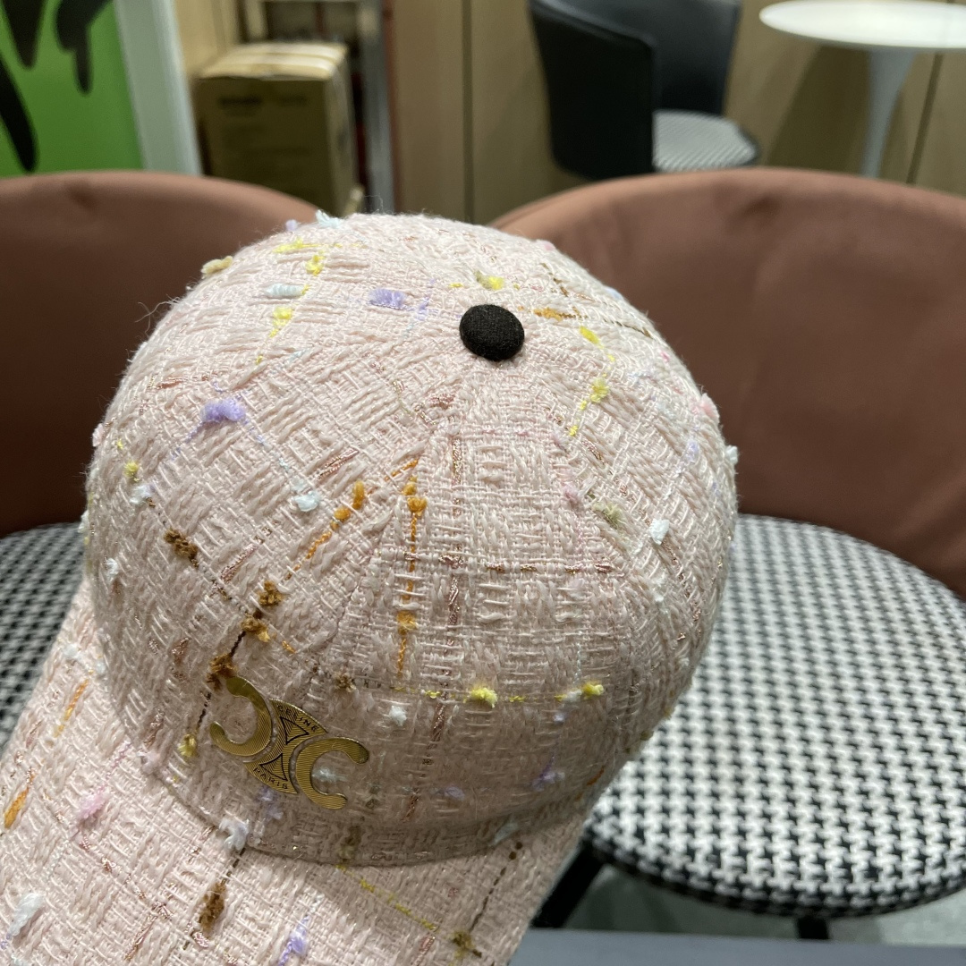  赛琳 早秋新款简约网格纹棒球帽女网眼透气遮阳帽时尚百搭鸭舌帽潮男