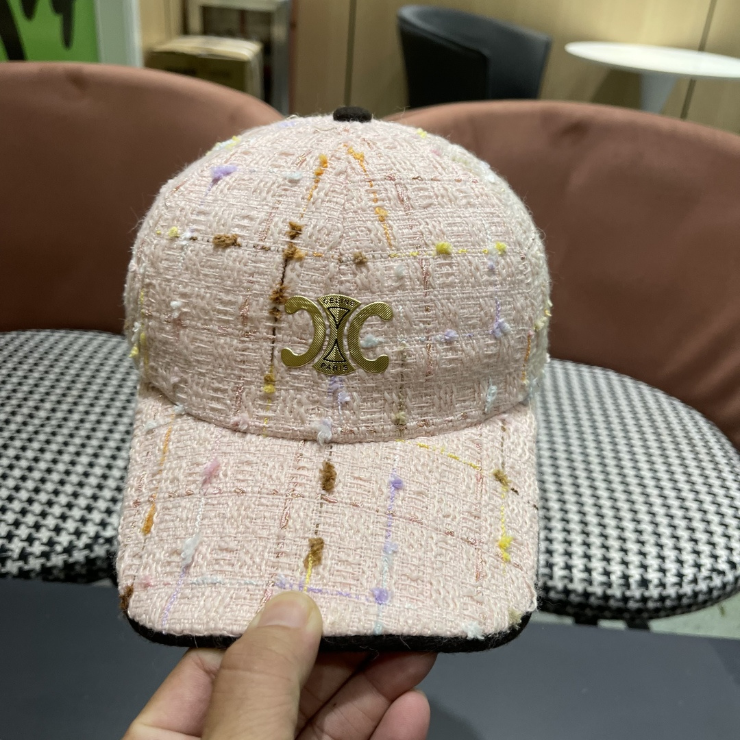  赛琳 早秋新款简约网格纹棒球帽女网眼透气遮阳帽时尚百搭鸭舌帽潮男