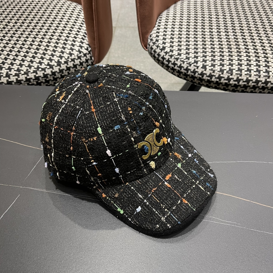  赛琳 早秋新款简约网格纹棒球帽女网眼透气遮阳帽时尚百搭鸭舌帽潮男