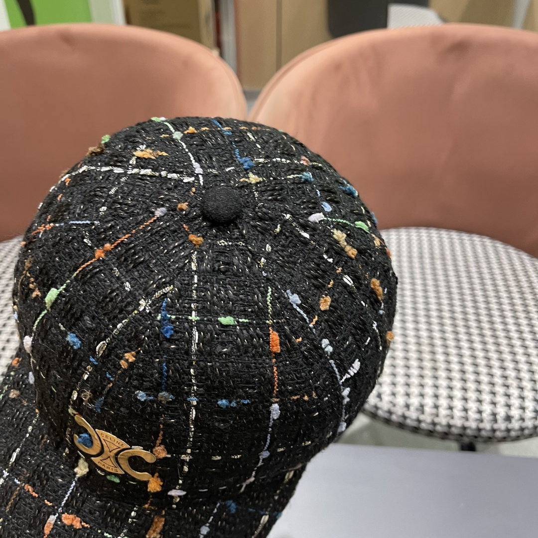  赛琳 早秋新款简约网格纹棒球帽女网眼透气遮阳帽时尚百搭鸭舌帽潮男