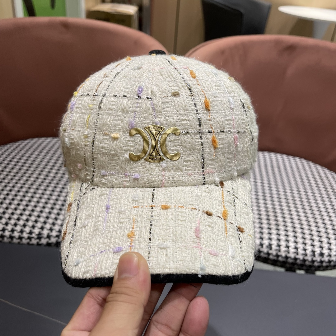  赛琳 早秋新款简约网格纹棒球帽女网眼透气遮阳帽时尚百搭鸭舌帽潮男