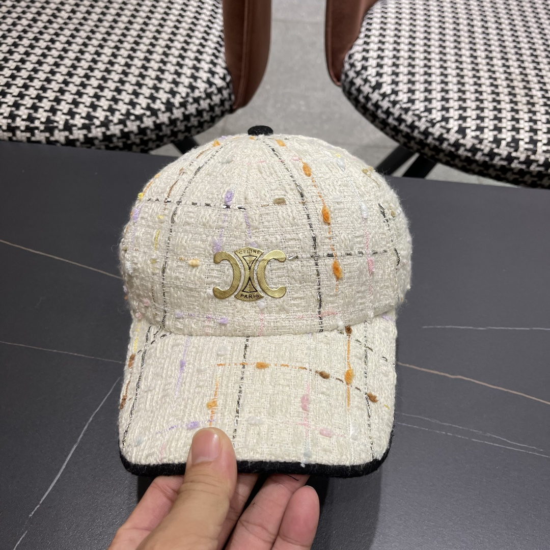  赛琳 早秋新款简约网格纹棒球帽女网眼透气遮阳帽时尚百搭鸭舌帽潮男