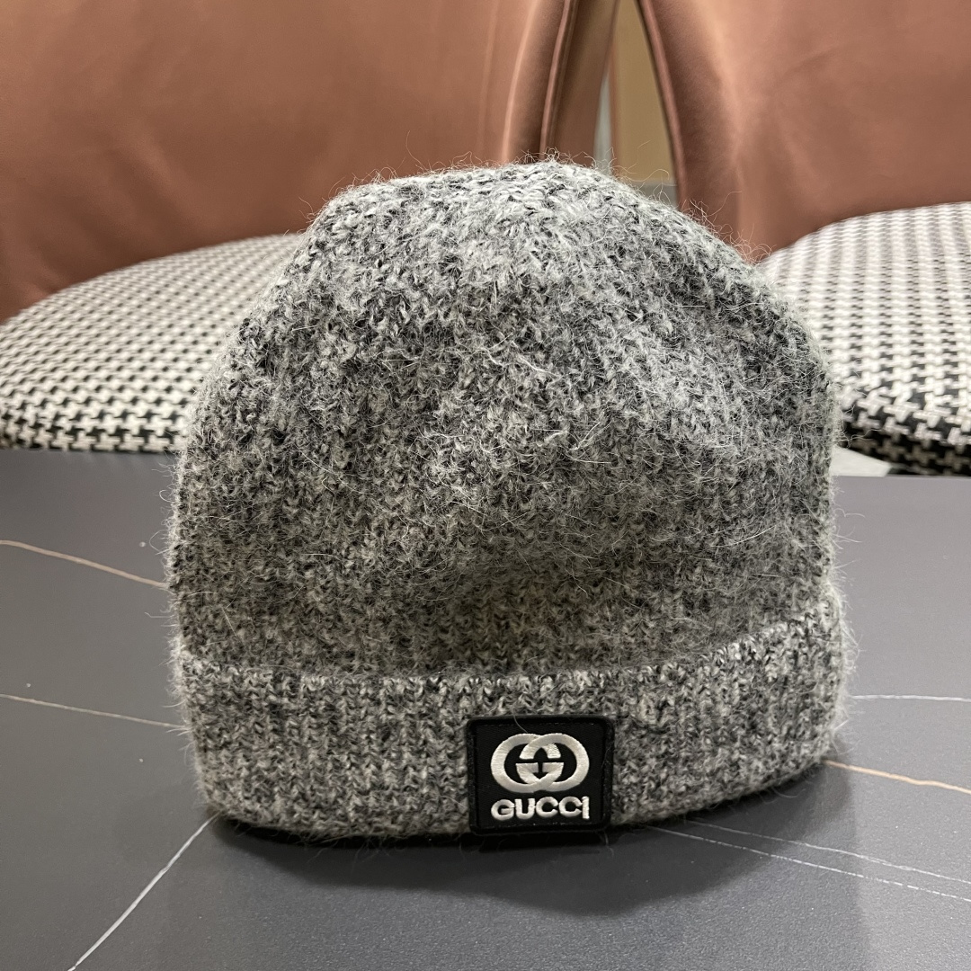  古奇 日本护耳针织帽弹力休闲秋冬保暖百搭
毛线帽男女