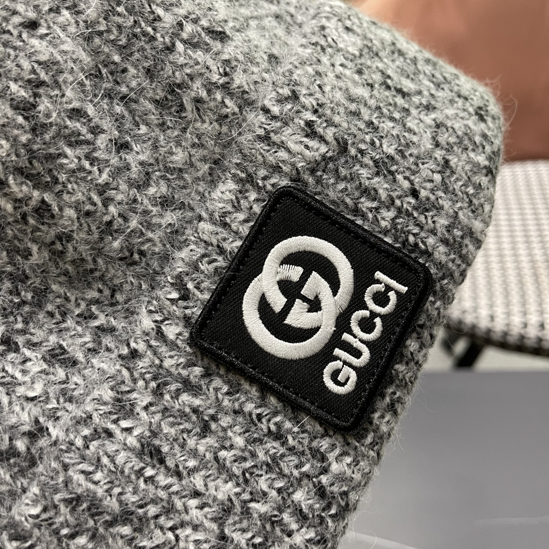  古奇 日本护耳针织帽弹力休闲秋冬保暖百搭
毛线帽男女