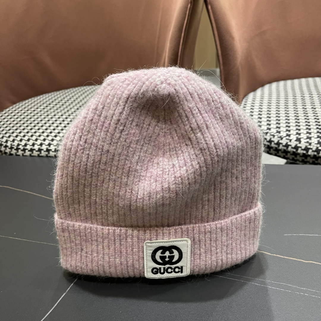  古奇 日本护耳针织帽弹力休闲秋冬保暖百搭
毛线帽男女