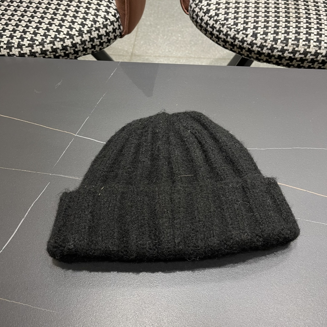 古奇 日系条纹保暖毛线帽子女户外滑雪宽松情侣新款冷帽时尚针织帽