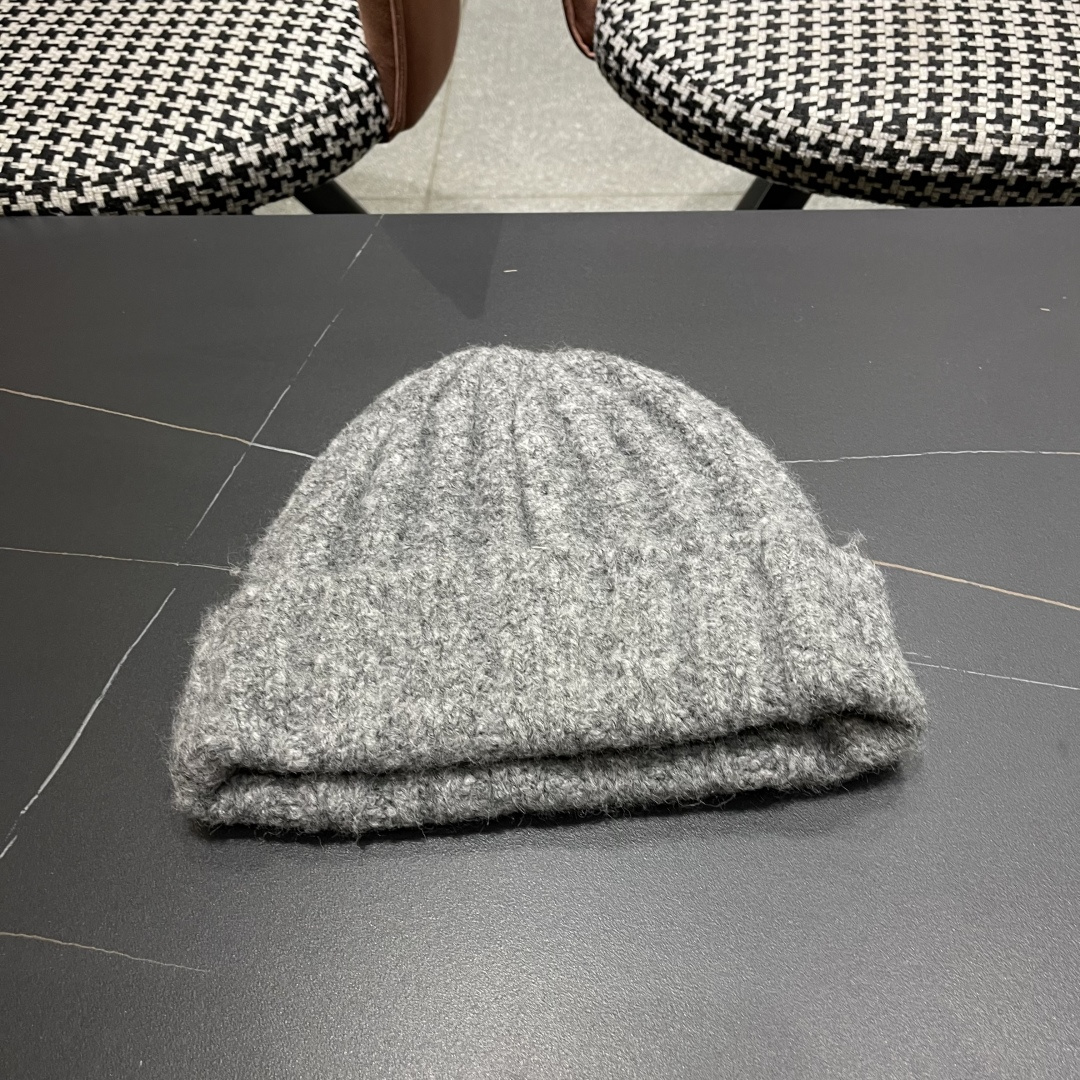 古奇 日系条纹保暖毛线帽子女户外滑雪宽松情侣新款冷帽时尚针织帽