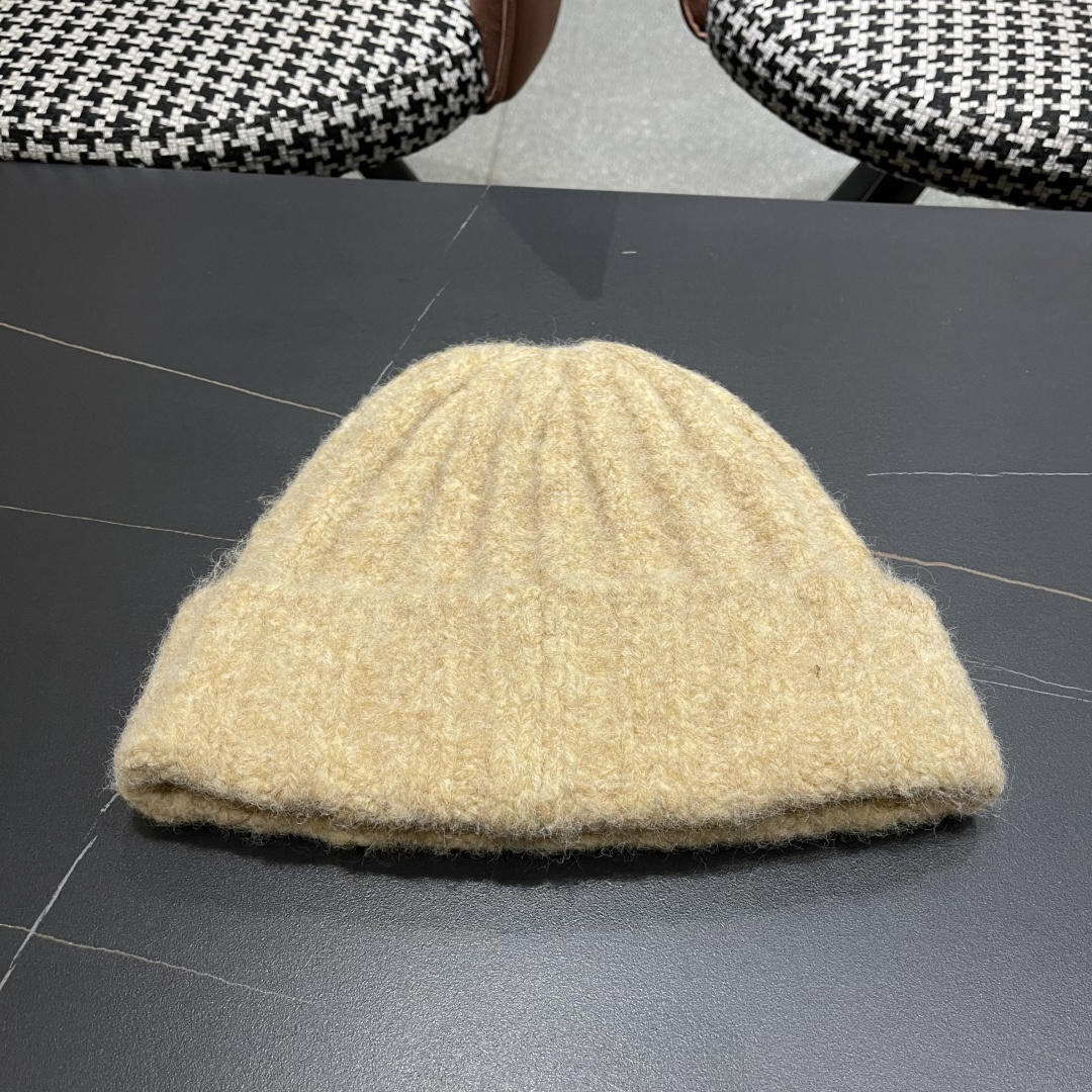 古奇 日系条纹保暖毛线帽子女户外滑雪宽松情侣新款冷帽时尚针织帽