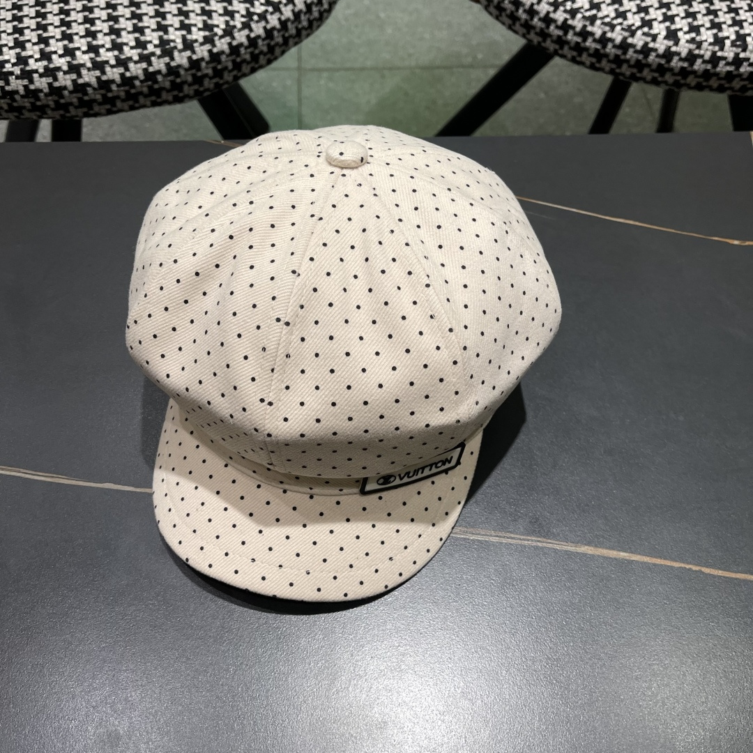  Lv路易威登 2025八角帽女休闲复古时尚百搭贝雷帽秋季文艺画家帽