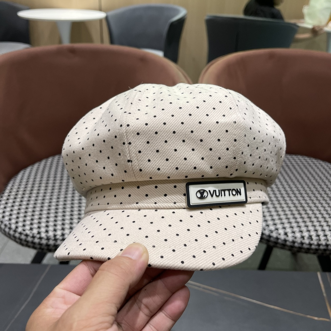  Lv路易威登 2025八角帽女休闲复古时尚百搭贝雷帽秋季文艺画家帽