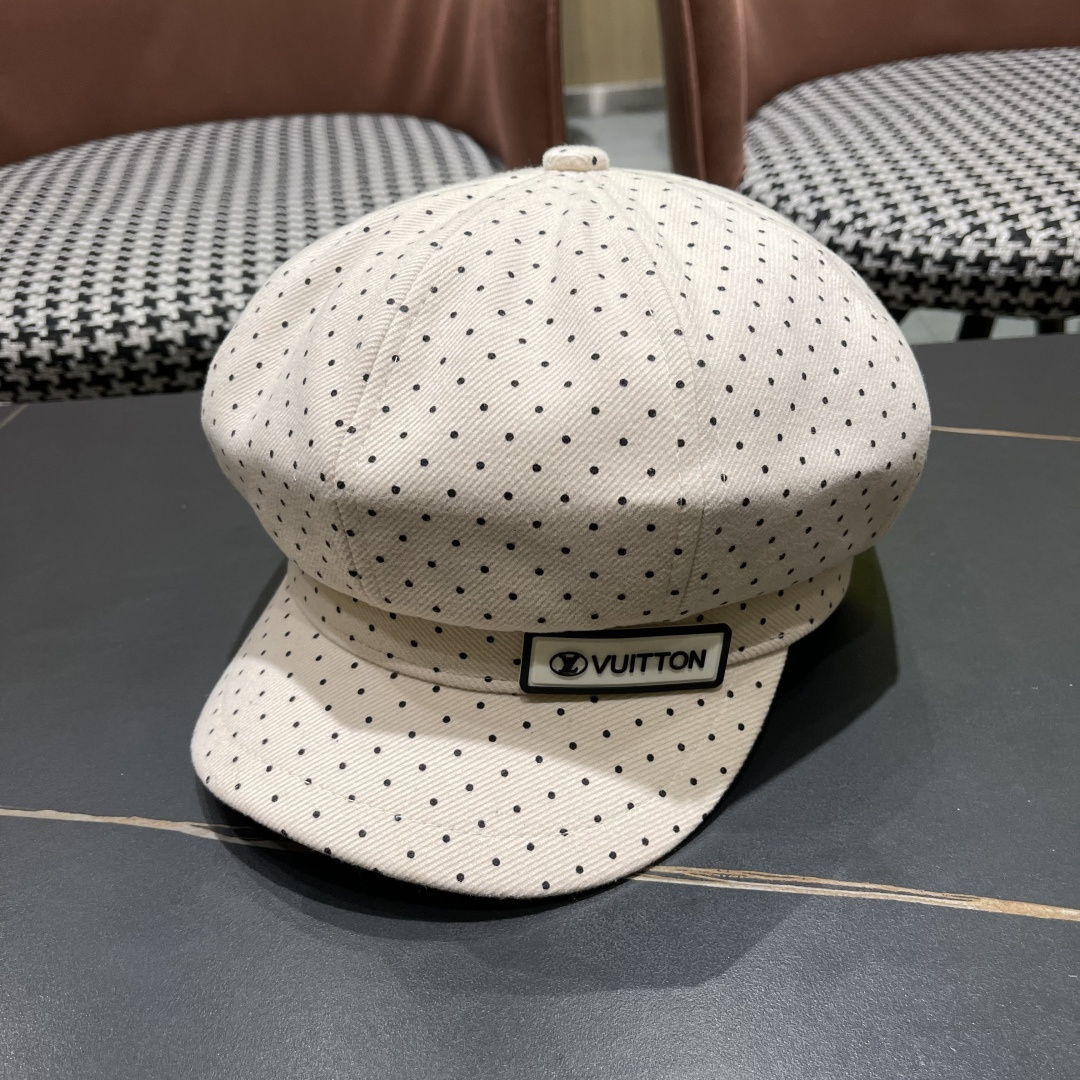  Lv路易威登 2025八角帽女休闲复古时尚百搭贝雷帽秋季文艺画家帽