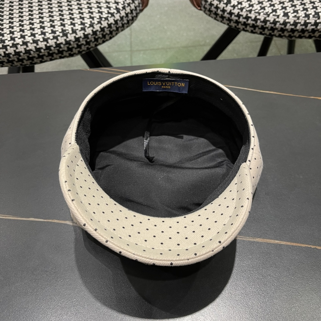  Lv路易威登 2025八角帽女休闲复古时尚百搭贝雷帽秋季文艺画家帽